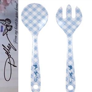 Dolly Parton Salad Server Set- Blue
